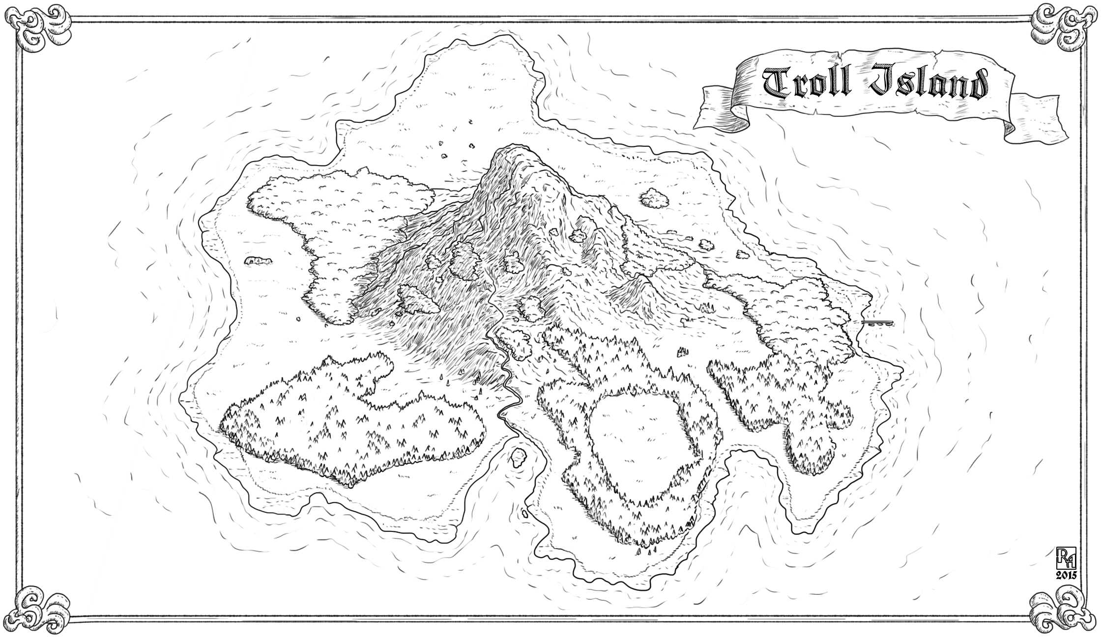 Map of Troll Island